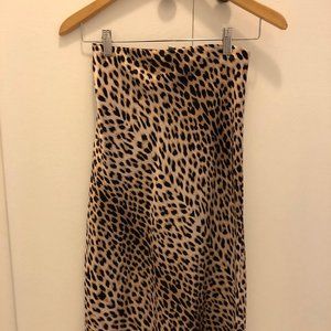 Silk Leopard Skirt